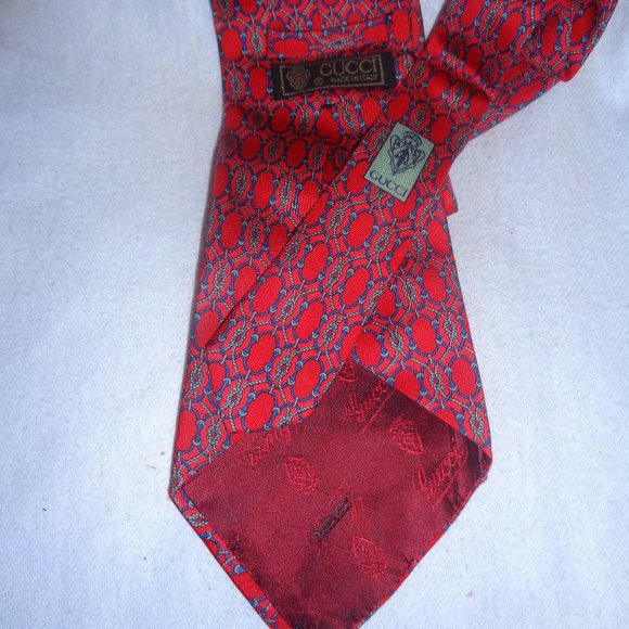 Gucci Vintage Authentic Silk Men's Necktie - Picture 3 of 3